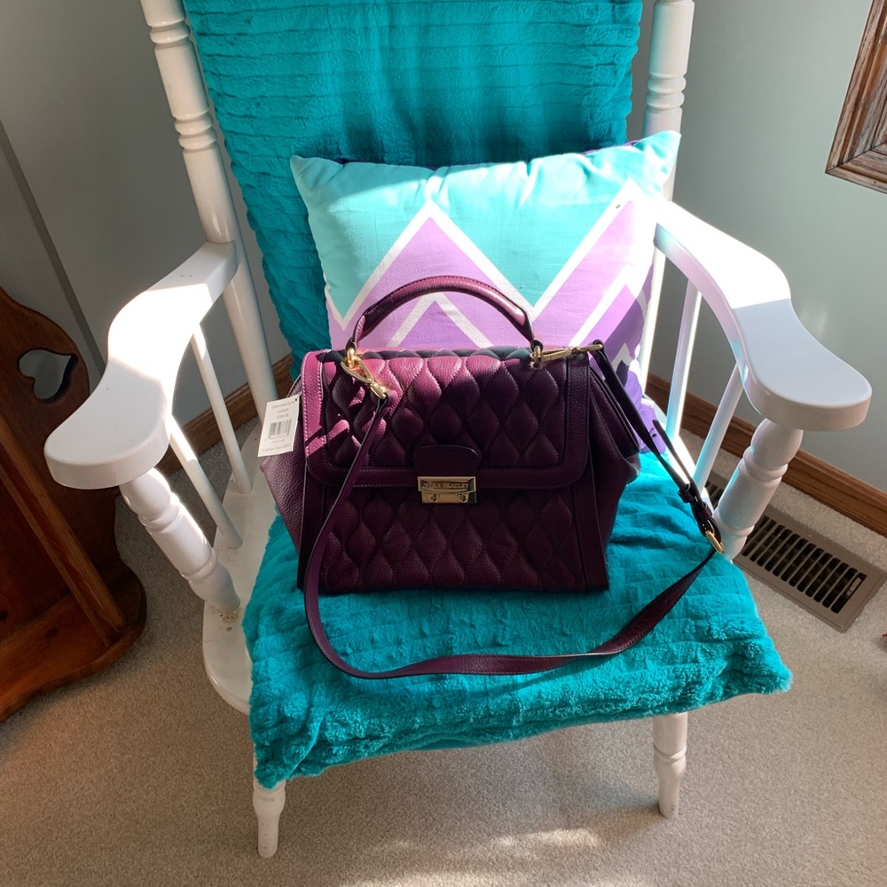 Vera Bradley Deep Purple Quilted Satchel